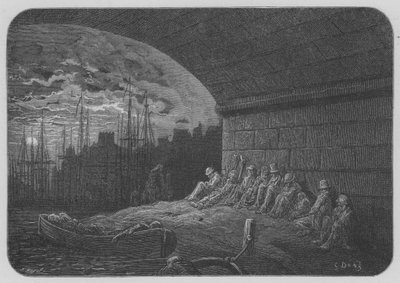 Onder de Bruggen door Gustave after Dore